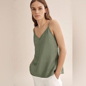 COUNTRY ROAD FRENCH LINEN CAMI TOP Australian Designer light green color XS